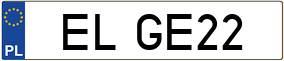 Truck License Plate